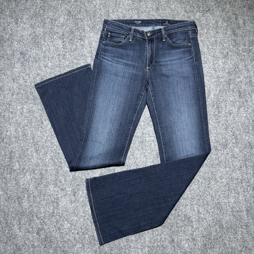 AG Adriano Goldschmied The Angel Bootcut Jeans Women 26R Blue Denim Dark Wash